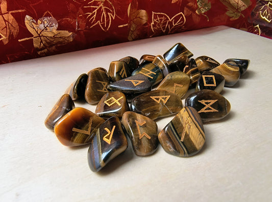 Set de Runas de Ojo de Tigre