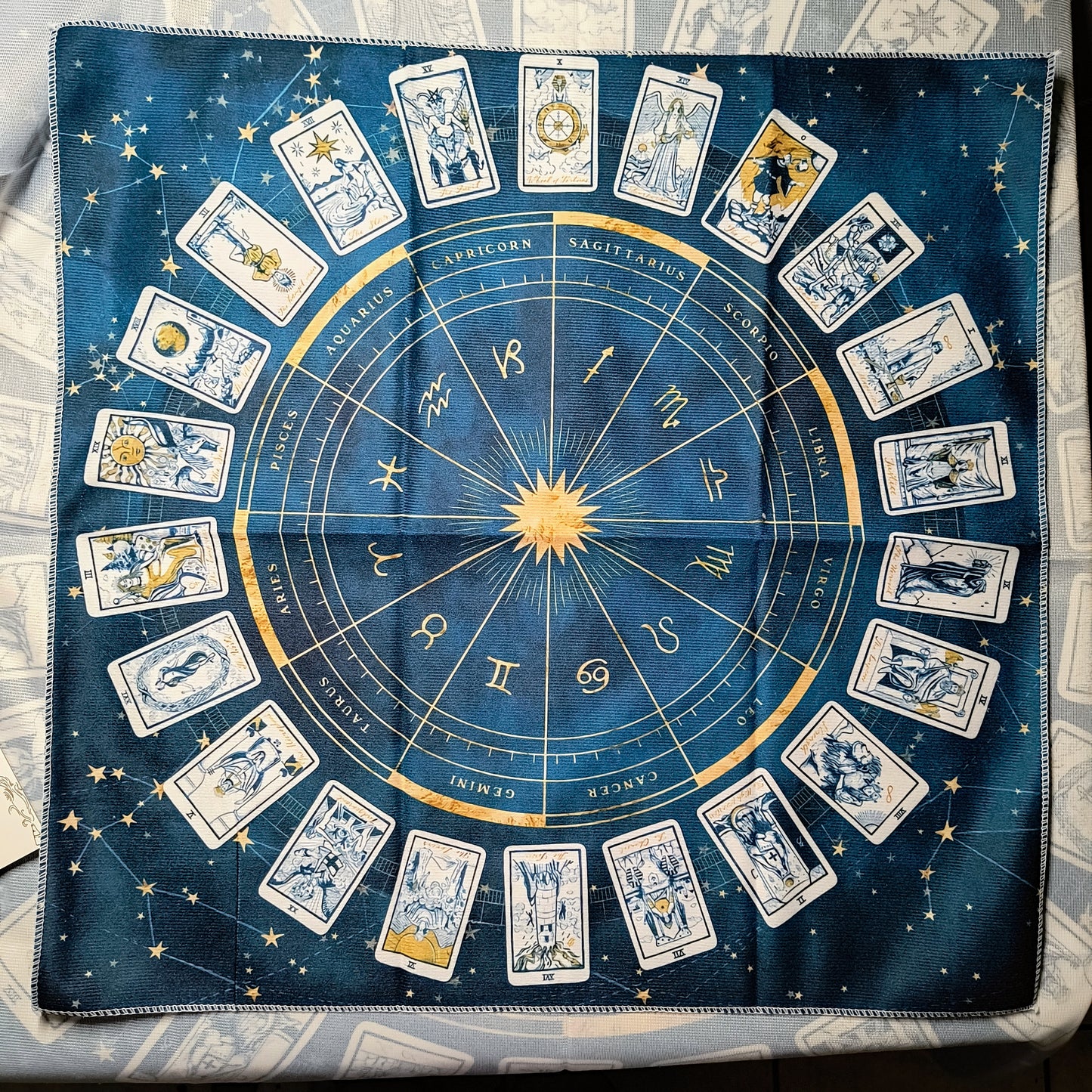 Mantel para Tarot color Verde