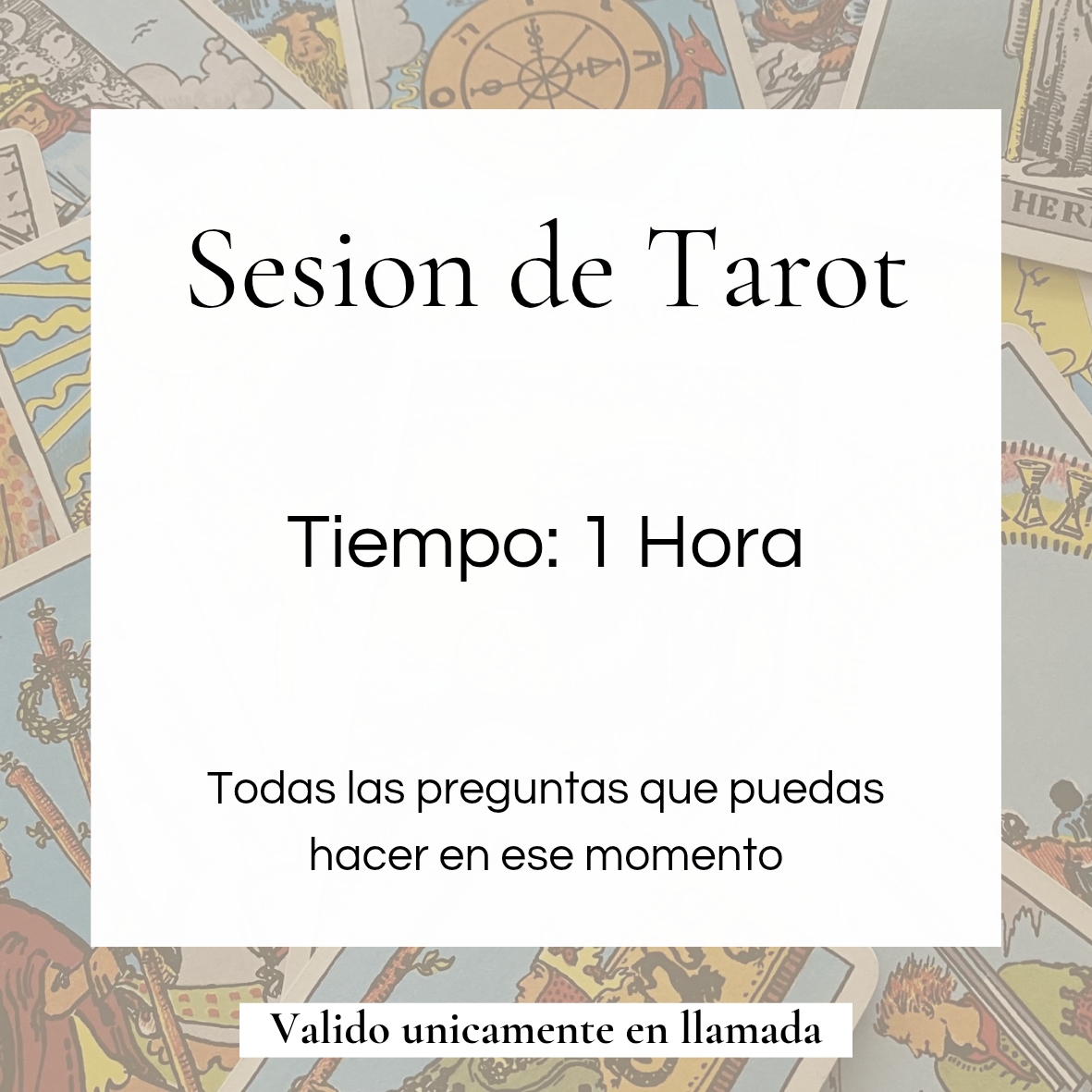 Sesion de Tarot 1 hora