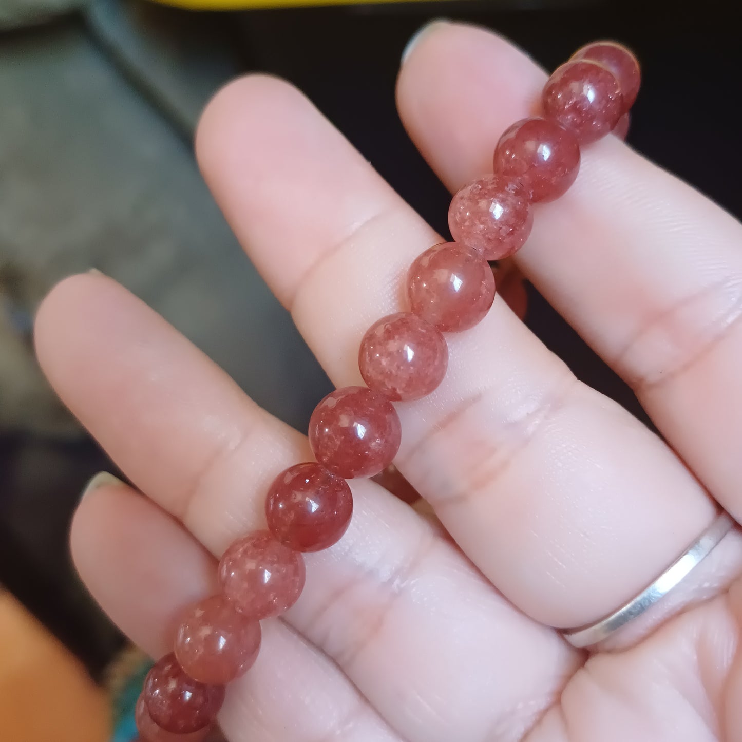 Pulsera Calcedonia Rosa