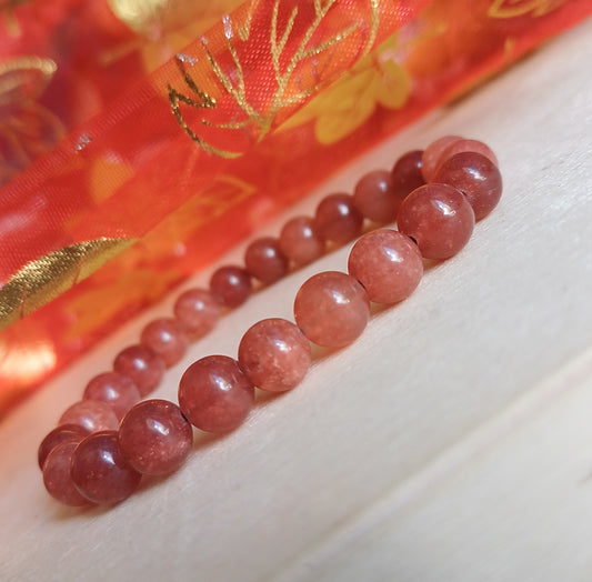 Pulsera Calcedonia Rosa