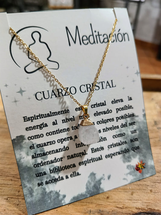 001 Collar Cuarzo Cristal