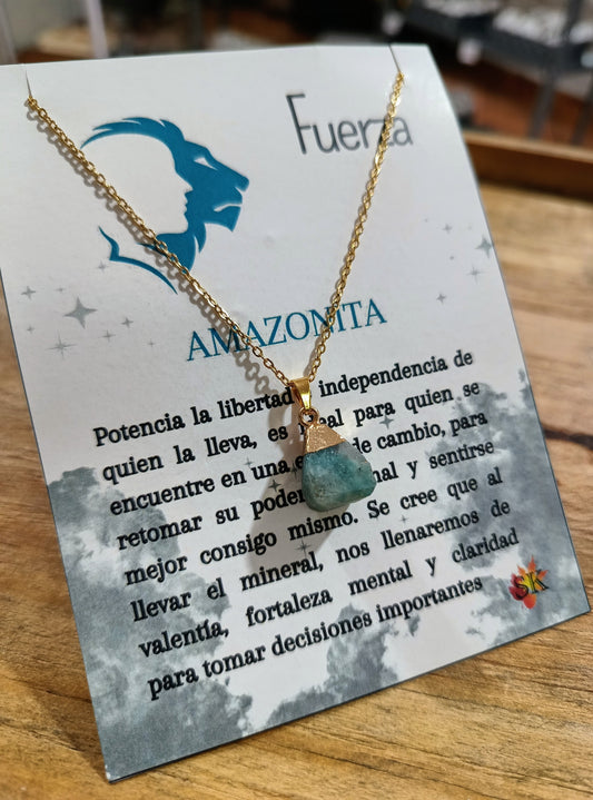 001 Collar Amazonita