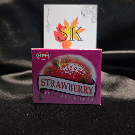 Incienso de cono de fresa