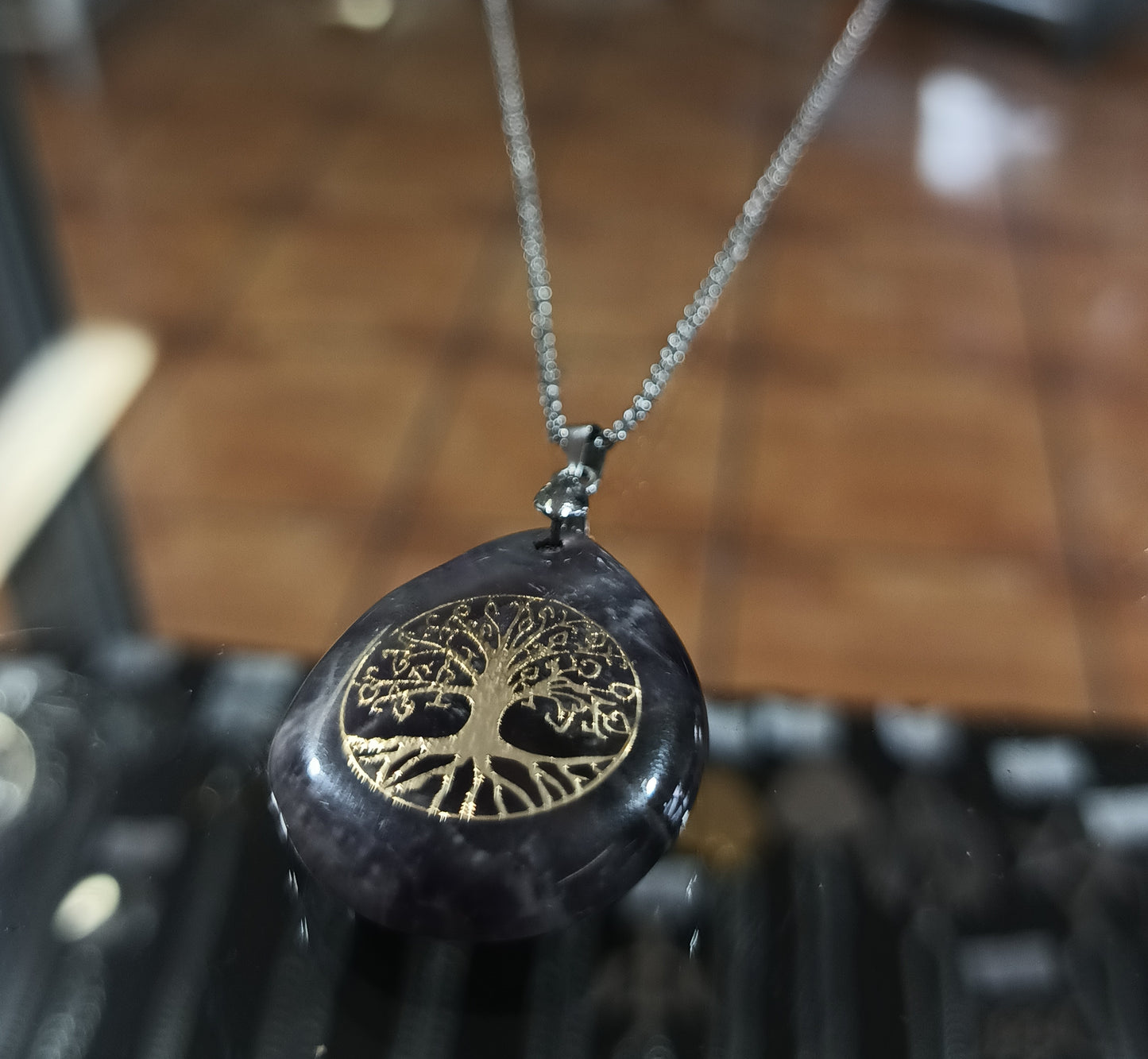 002 Collar Amatista y Arbol de la vida