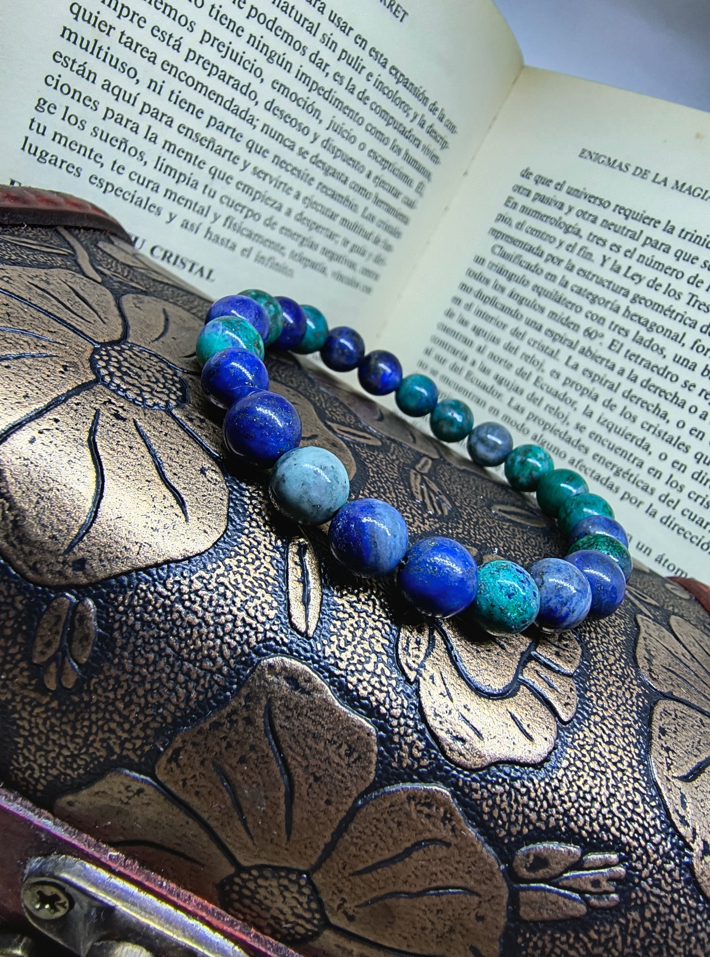 Pulsera Malaquita con Azurita