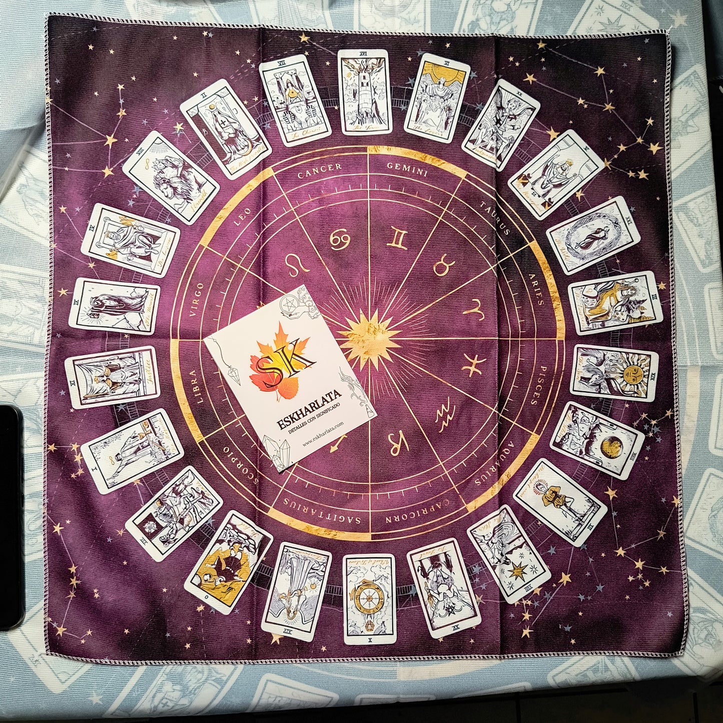 Mantel para Tarot color Violeta