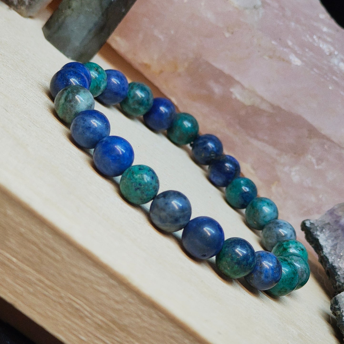 Pulsera Malaquita con Azurita
