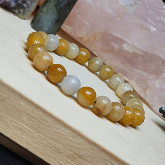 Pulsera Calcedonia Naranja