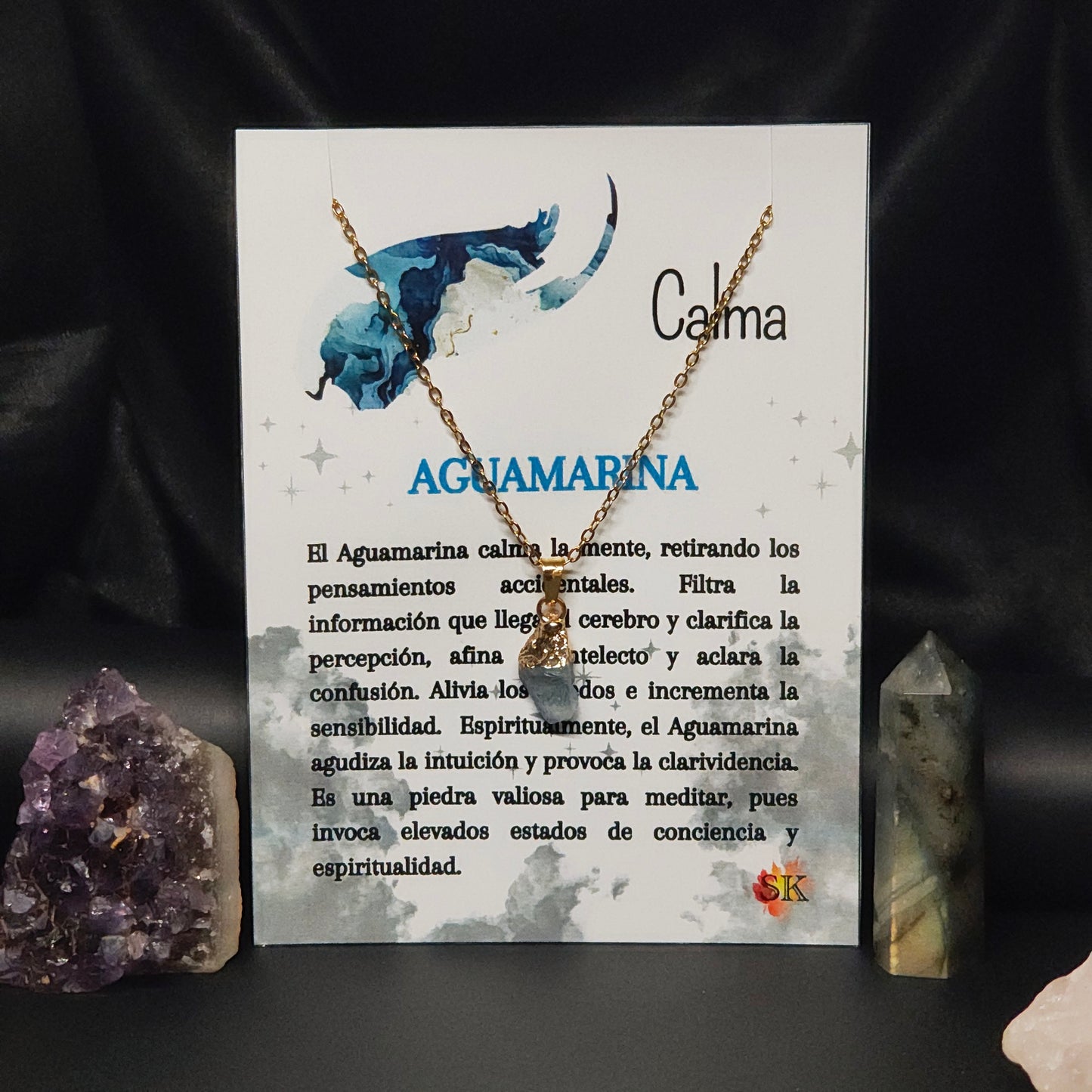 001 Collar Aguamarina