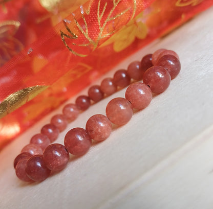 Pulsera Calcedonia Rosa