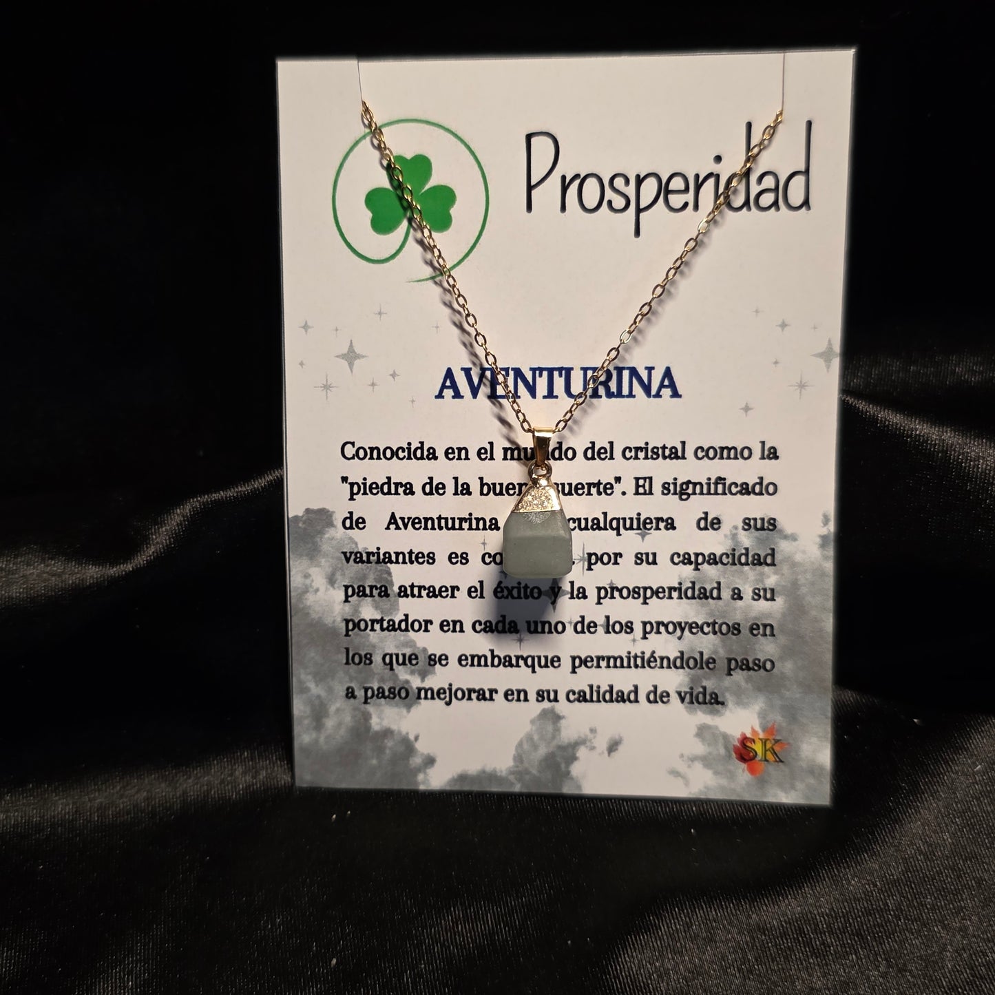 001 Collar Aventurina Verde