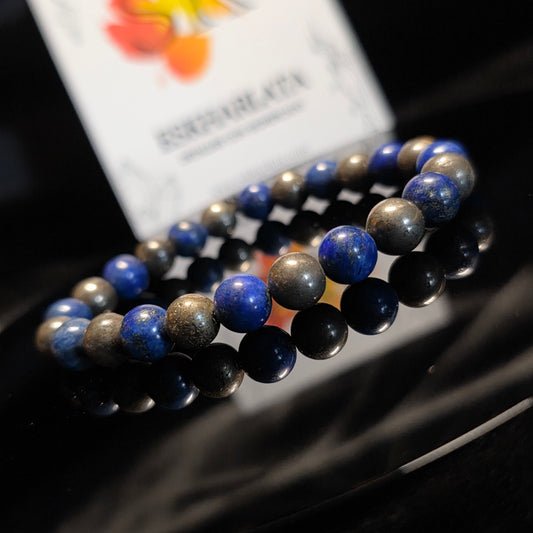 Pulsera Prosperidad II Pirita y Lapizlasuli