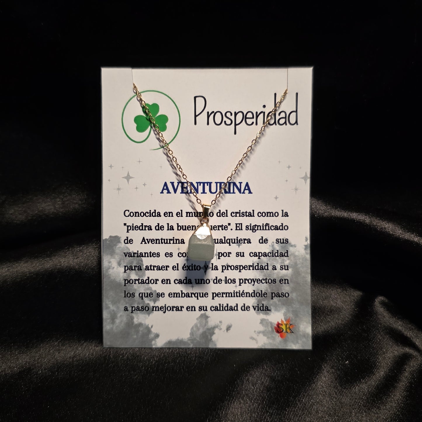 001 Collar Aventurina Verde